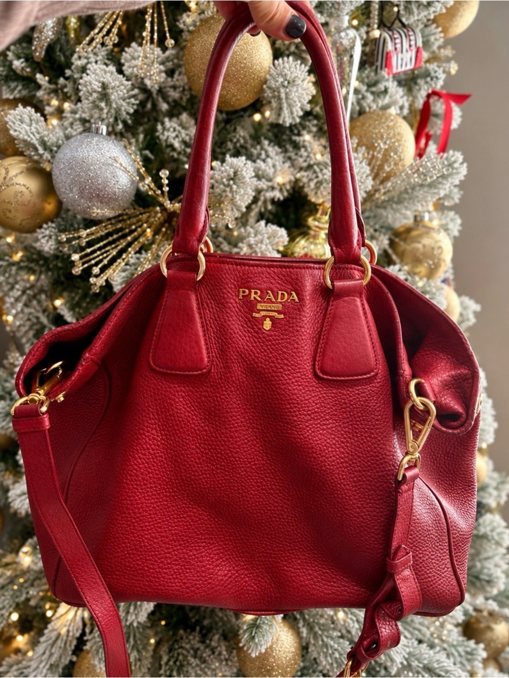 Prada 
Napa Leather Handbag